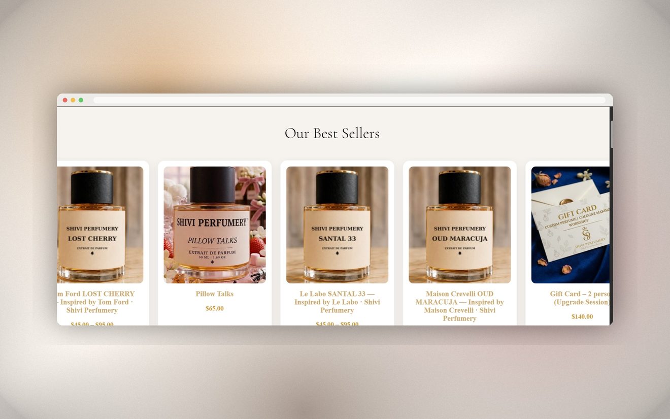 Shivi Perfumery screen 2