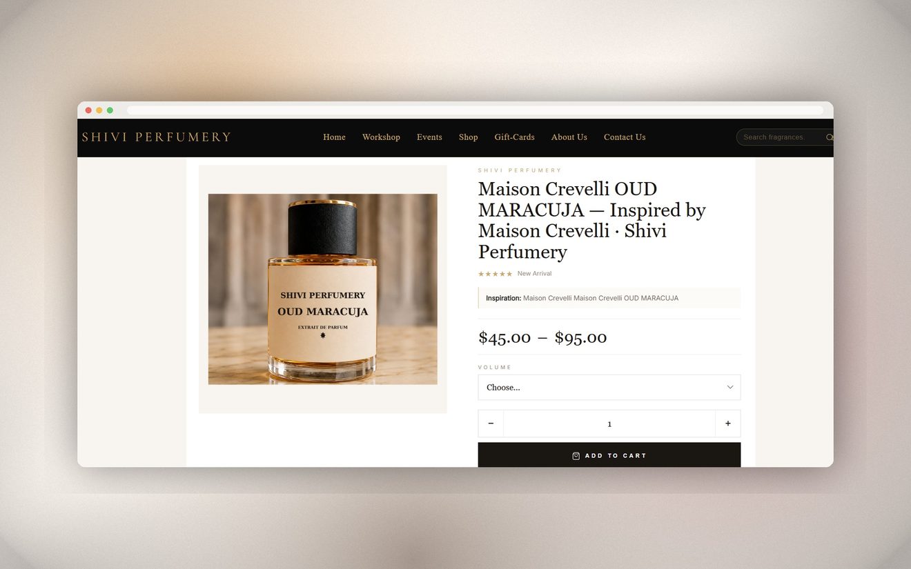 Shivi Perfumery screen 3